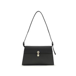 Savette Black Calf Leather Bos Taurus Shoulder Women's Bag